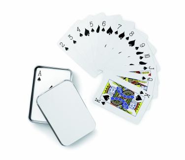Logo trade promotional merchandise image of: Playing cards in tin box