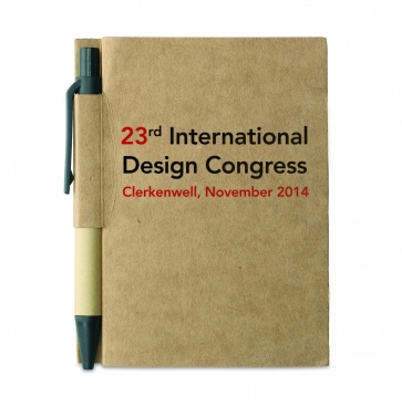 Logotrade advertising product picture of: Recycled notebook with pen