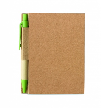 Logo trade promotional merchandise image of: Recycled notebook with pen