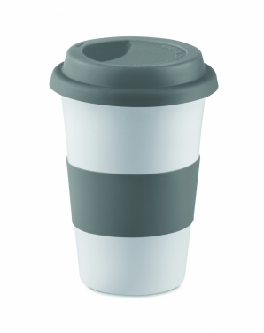 Logotrade advertising product image of: Ceramic mug w/ lid and sleeve