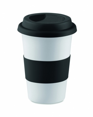 Logotrade business gift image of: Ceramic mug w/ lid and sleeve