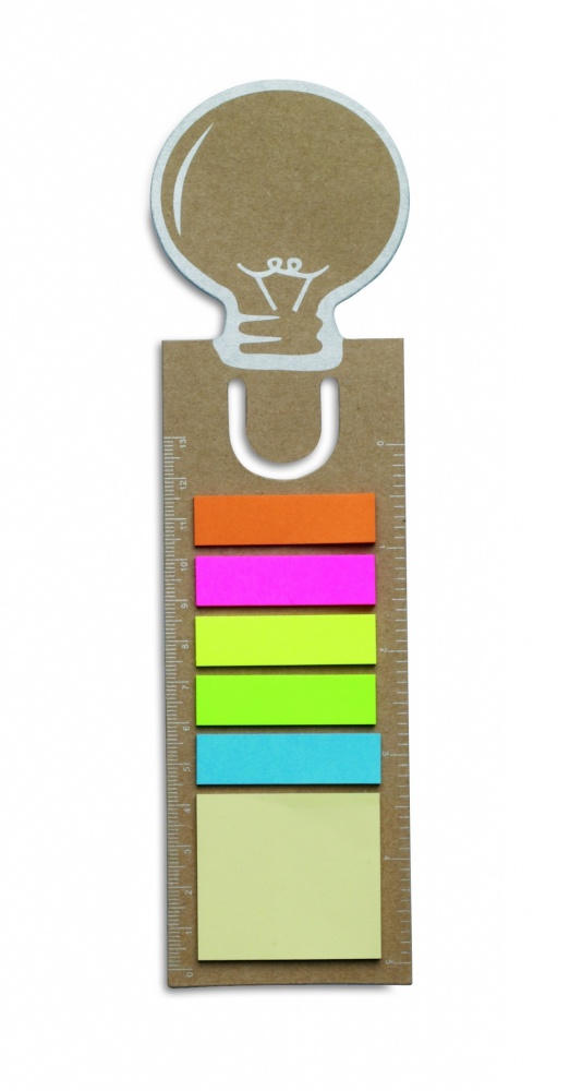 Logo trade advertising products picture of: Bookmark with sticky memo pad