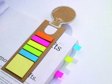 Logo trade promotional gift photo of: Bookmark with sticky memo pad