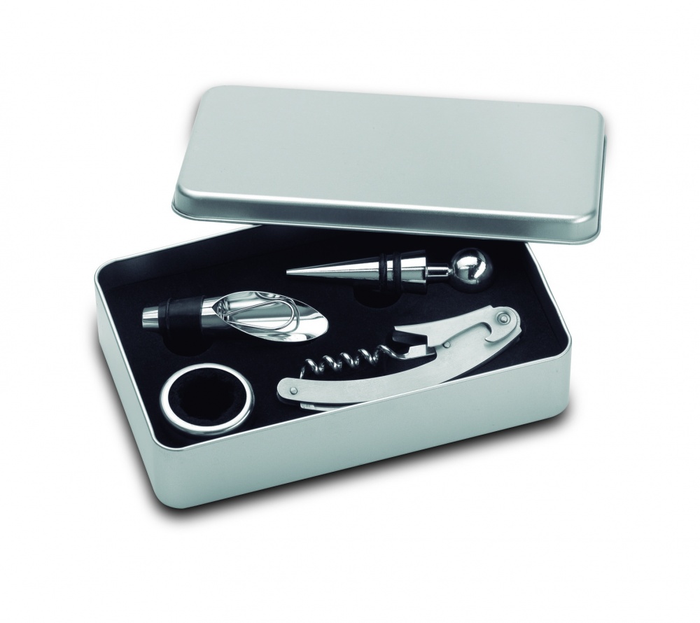 Logotrade promotional giveaway picture of: Wine  set in tin box