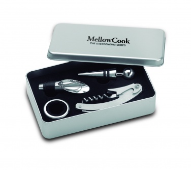 Logo trade promotional giveaways picture of: Wine  set in tin box