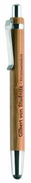 Logo trade promotional products picture of: Ball pen in ABS and bamboo