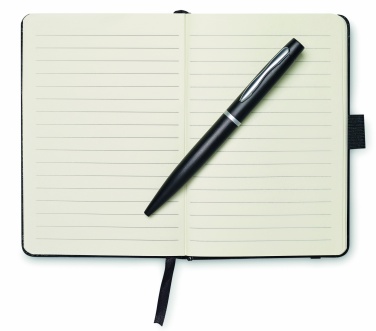 Logo trade corporate gift photo of: A6 notebook with pen 72 lined