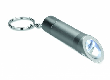 Logotrade promotional gift picture of: Metal torch key ring Ylivieska