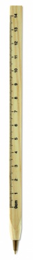 Logotrade advertising products photo of: Wooden ruler pen