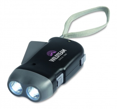 Logo trade promotional merchandise image of: 2 LED dynamo torch