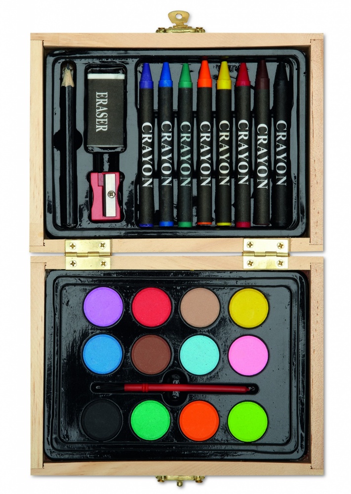 Logotrade promotional gift image of: Painting set in wooden box