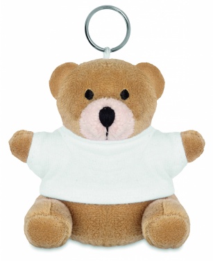 Logotrade promotional item picture of: Teddy bear key ring FINLAND