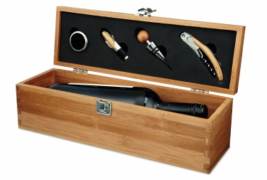 Logotrade promotional items photo of: Wine set in bamboo box