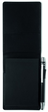 Logotrade promotional giveaway picture of: A7 notepad in PU pouch w/pen