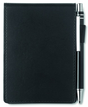 Logotrade promotional merchandise image of: A7 notepad in PU pouch w/pen