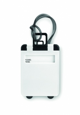 Logo trade advertising products picture of: Luggage tags plastic