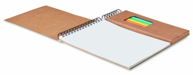 Logotrade promotional gift picture of: Colouring set with notepad