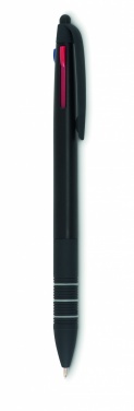 Logo trade promotional product photo of: 3 colour ink pen with stylus