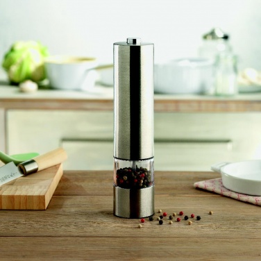 Logo trade promotional merchandise picture of: Electric salt or pepper mill