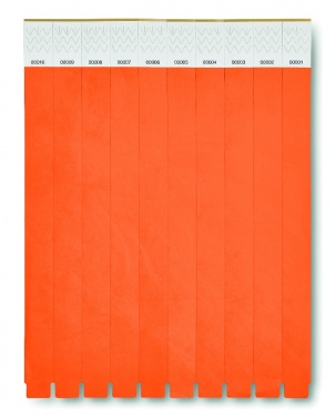 Logo trade business gift photo of: One sheet of 10 wristbands