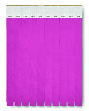 Logo trade business gift photo of: One sheet of 10 wristbands