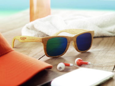 Logo trade promotional product photo of: Wooden look sunglasses MAARDU