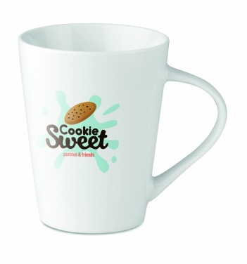 Logo trade business gifts image of: Porcelain conic mug 250 ml