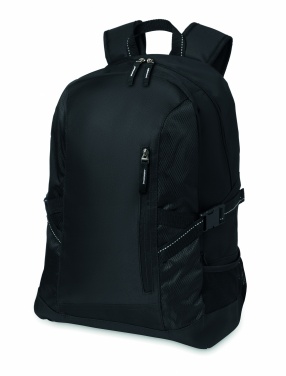 Logo trade promotional gifts image of: Polyester laptop backpack
