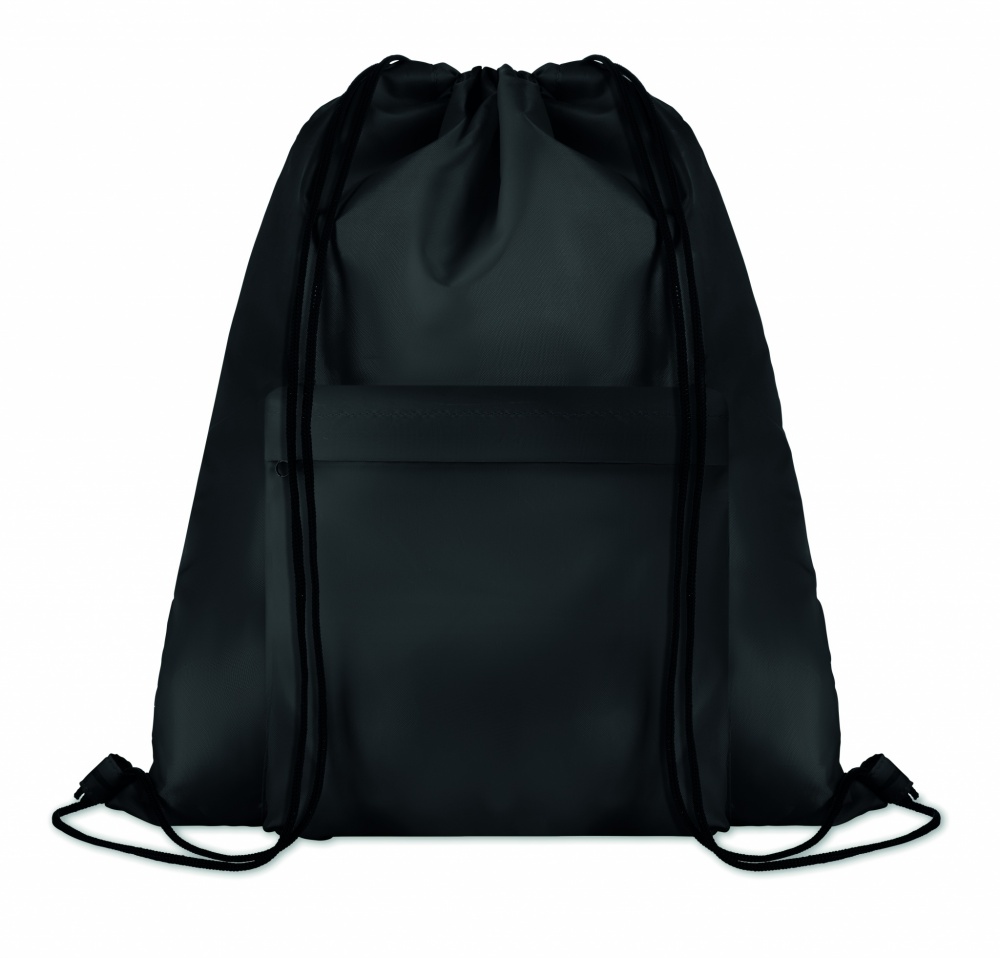 Logo trade promotional merchandise picture of: 210D Polyester drawstring bag