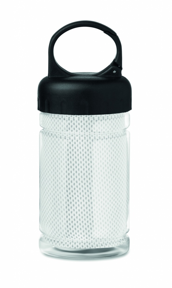 Logo trade promotional item photo of: Cooling towel in PET bottle