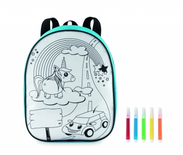 Logo trade promotional giveaway photo of: Backpack with 5 markers