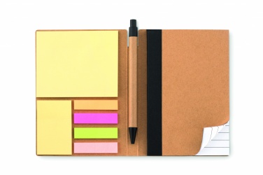 Logo trade promotional product photo of: Notebook w/pen & memo pad