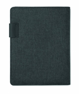 Logo trade promotional gifts image of: A5 folder with power bank
