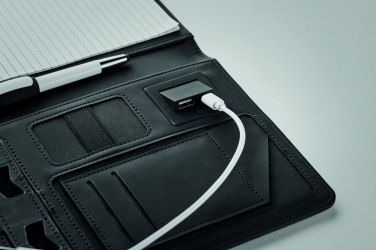 Logotrade advertising products photo of: A5 folder with power bank
