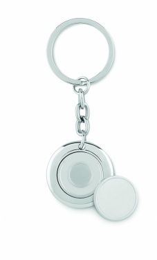 Logotrade promotional gift picture of: Key ring with token Cēsis