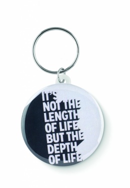 Logo trade advertising products picture of: Small pin button key ring Tukums