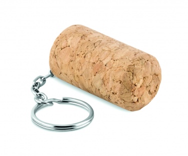 Logo trade advertising products image of: Wine cork key ring Sigulda