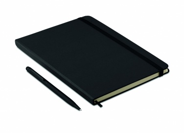 Logo trade business gifts image of: A5 notebook w/stylus 72 lined