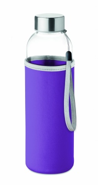Logo trade promotional giveaways picture of: Glass bottle in pouch 500ml