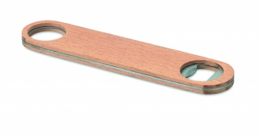Logo trade advertising products image of: Wooden bottle opener