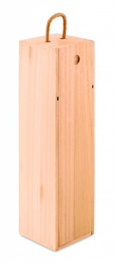 Logo trade promotional merchandise picture of: Wooden wine box