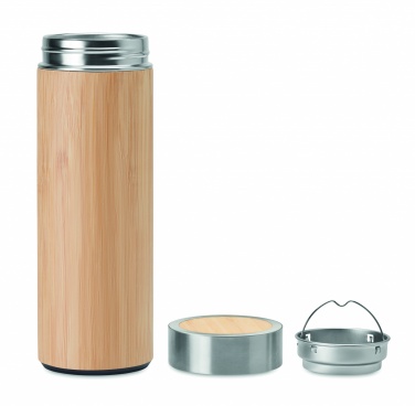 Logotrade corporate gift picture of: Double wall bamboo flask 400ml