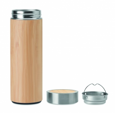 Logotrade promotional gift picture of: Double wall bamboo flask 400ml