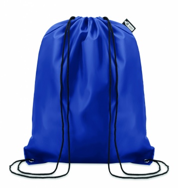 Logo trade business gifts image of: 190T RPET drawstring bag