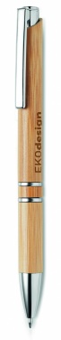 Logo trade promotional merchandise photo of: Bamboo automatic ball pen