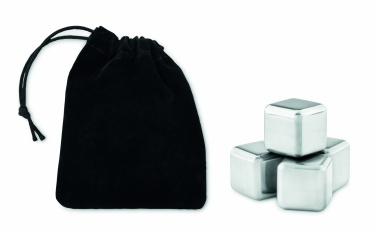 Logotrade promotional giveaways photo of: Set of 4 SS ice cubes in pouch