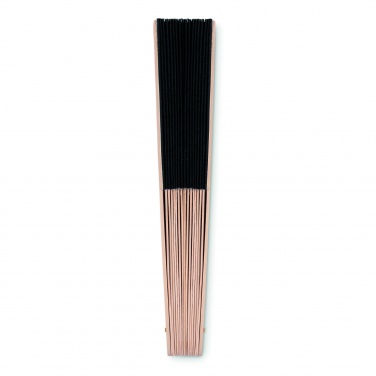 Logo trade promotional merchandise photo of: Manual hand fan wood