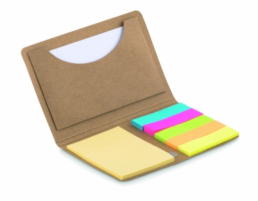 Logo trade business gifts image of: Card holder with memo set