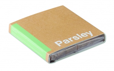 Logo trade business gifts image of: Compost with seeds "PARSLEY"