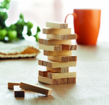 Logotrade business gift image of: Tower game in cotton pouch